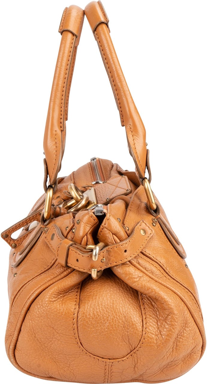 Chloé Brown Leather Paddington Handbag Bruin