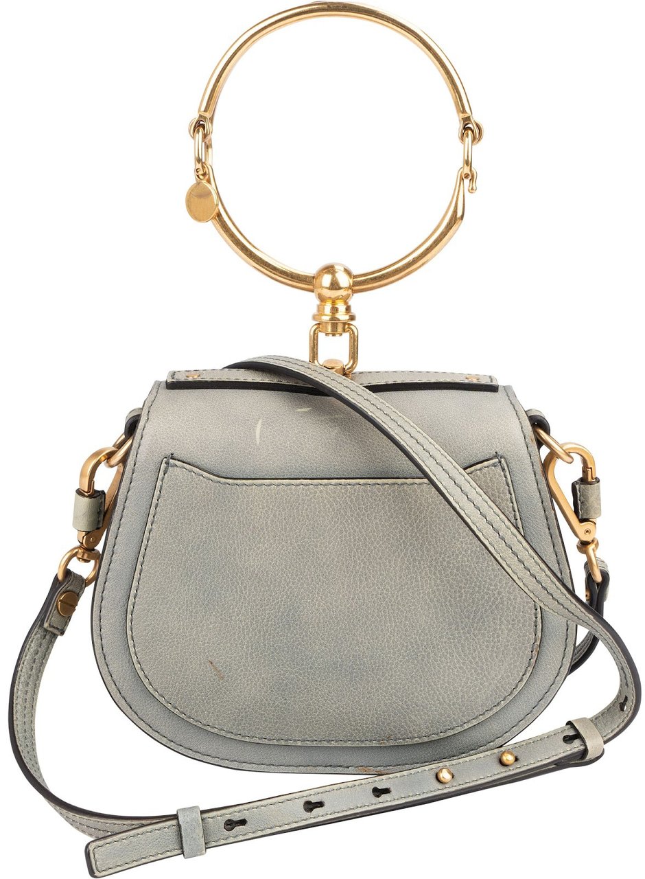 Chloé Chloé Leather Nile Bracelet Handbag Blauw