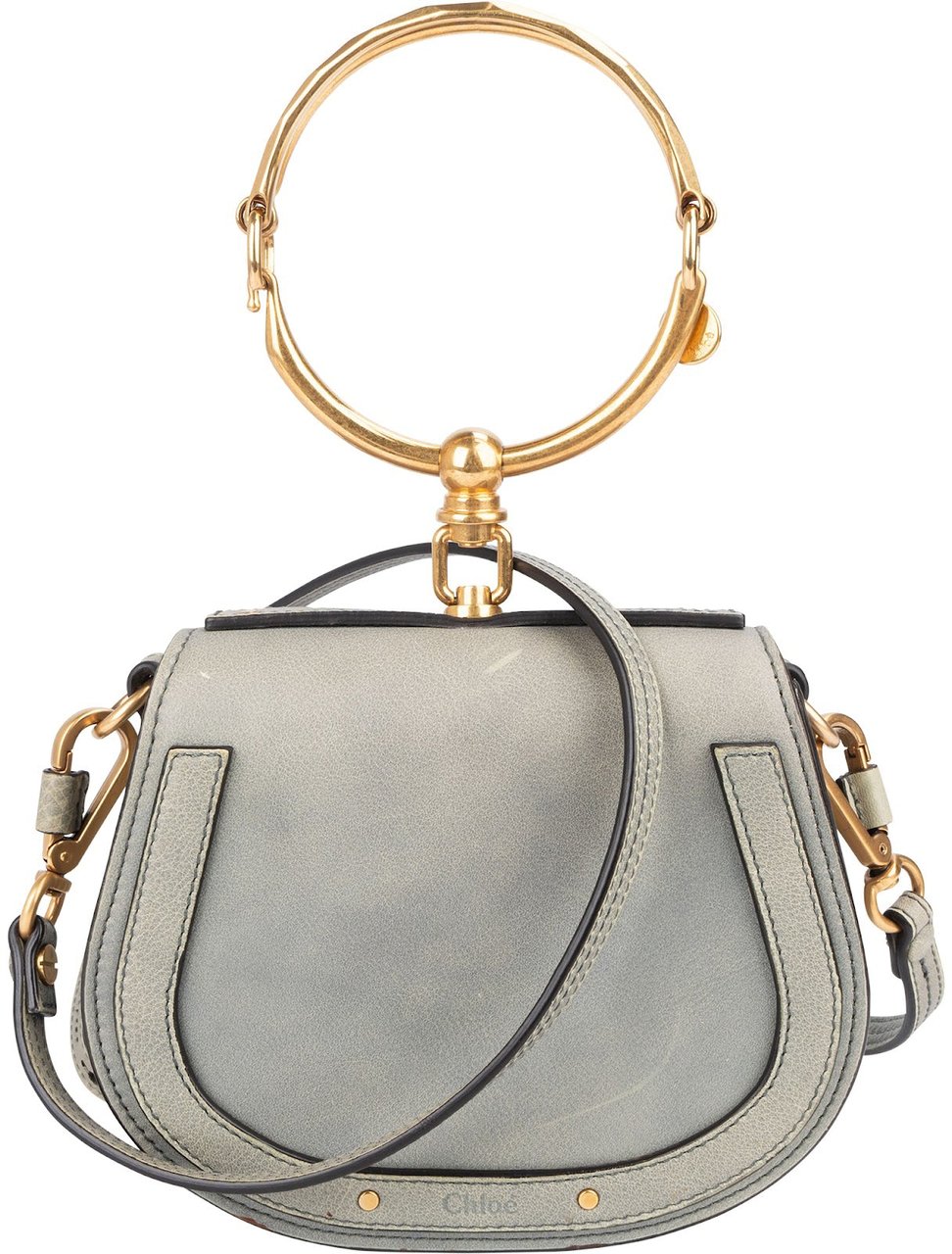 Chloé Chloé Leather Nile Bracelet Handbag Blauw