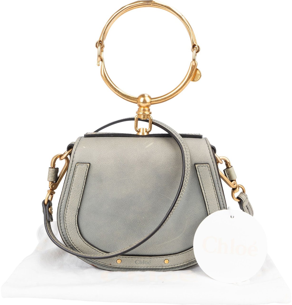 Chloé Chloé Leather Nile Bracelet Handbag Blauw