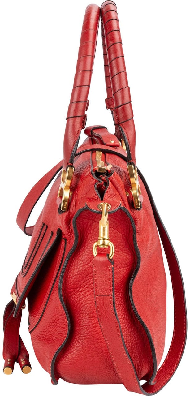 Chloé Grained Calfskin Marcie Handbag Divers