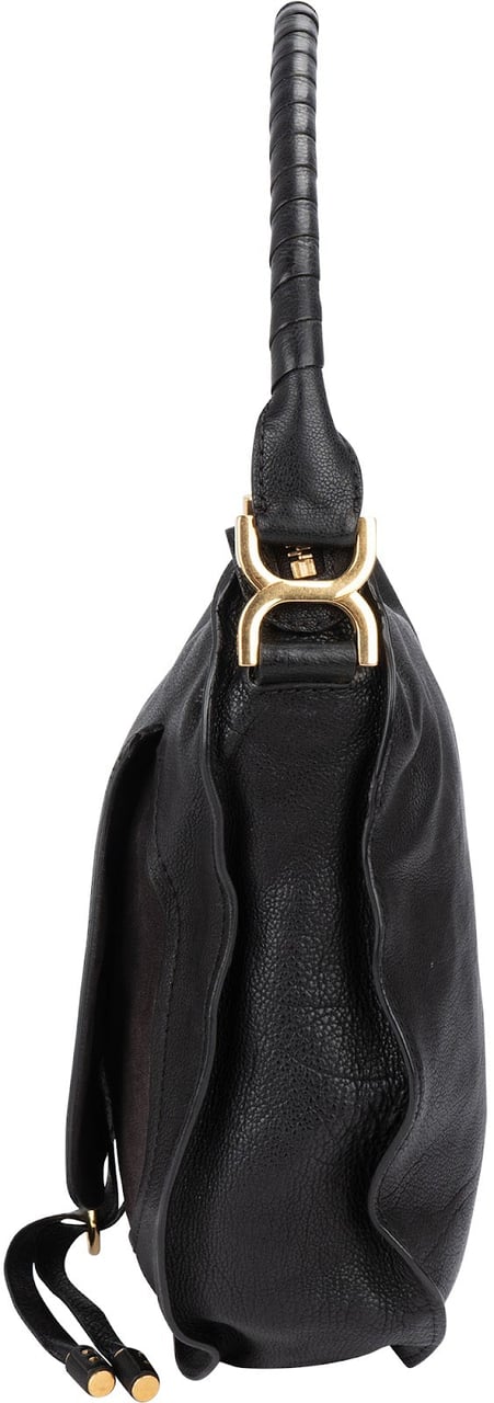 Chloé Leather Marcie Hobo Shoulder Bag Zwart