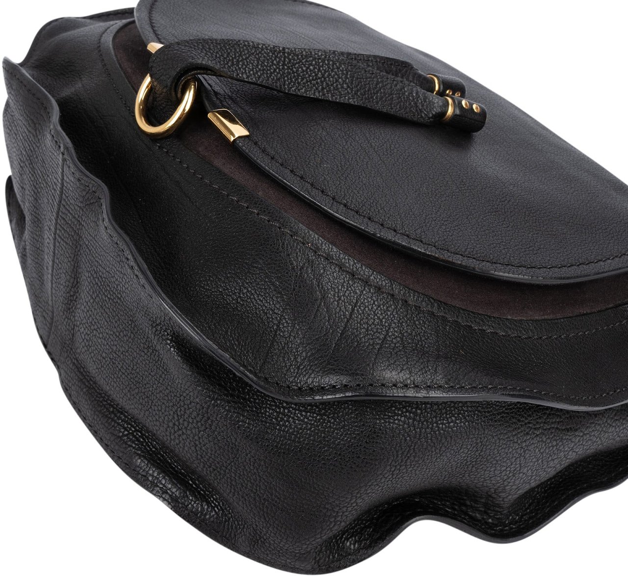 Chloé Leather Marcie Hobo Shoulder Bag Zwart