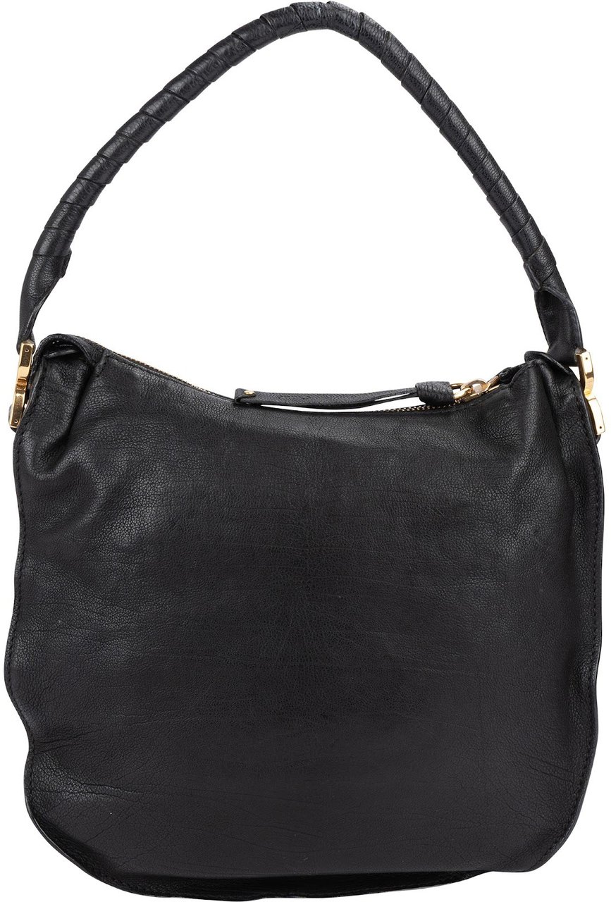 Chloé Leather Marcie Hobo Shoulder Bag Zwart