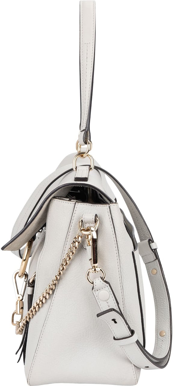 Chloé Leather Faye Medium Shoulder Bag Blauw