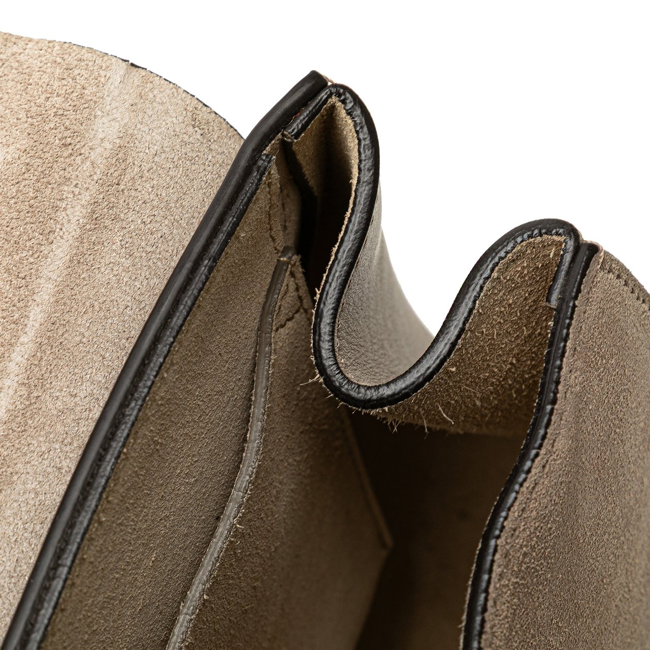 Chloé Small Suede and Calfskin Drew Crossbody Bruin