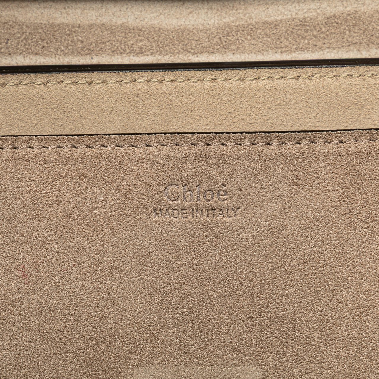 Chloé Small Suede and Calfskin Drew Crossbody Bruin