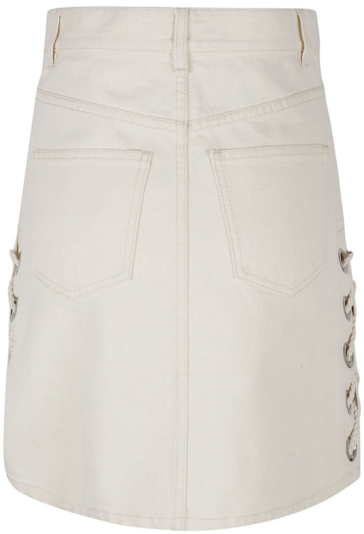 Chloé Fitted High-Waist Skirt With Lace-Up Details Wit