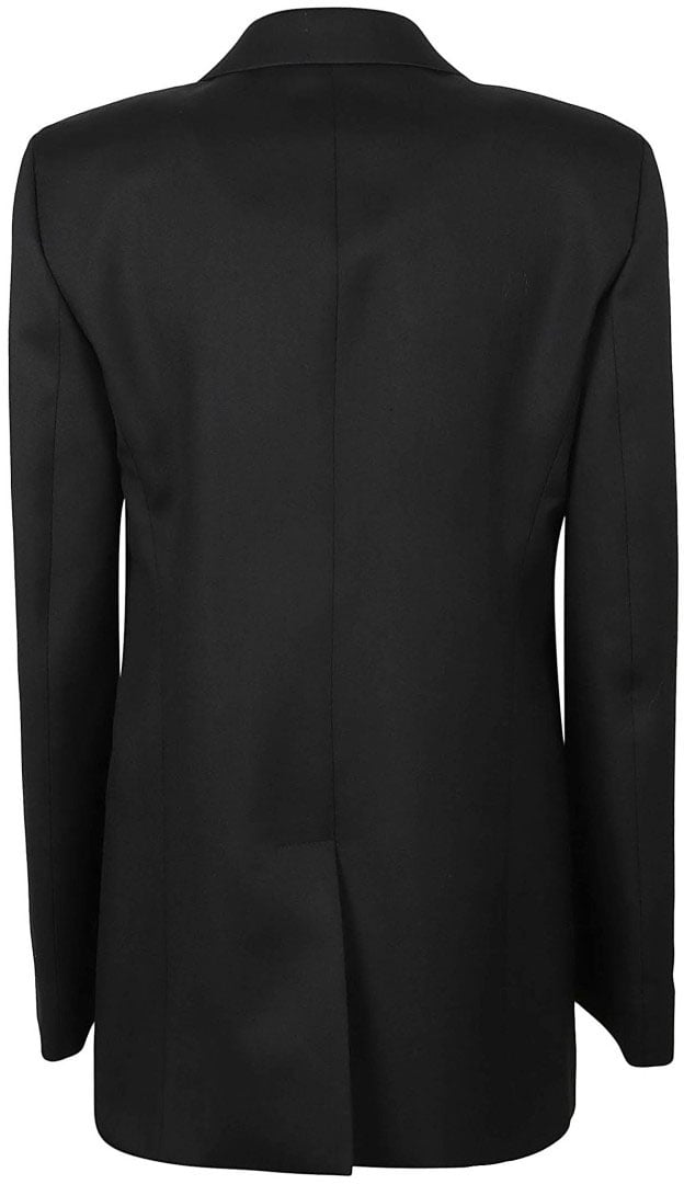 Chloé Tailored Black Blazer With Sharp Lapel Zwart