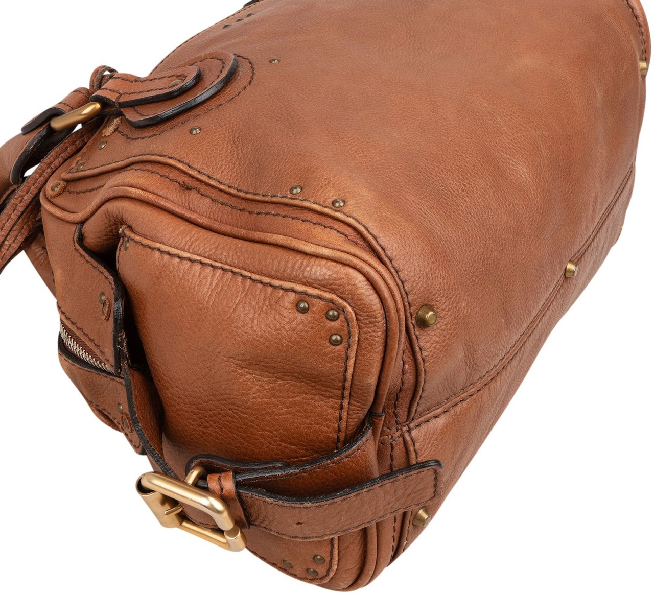 Chloé Chloé Leather Paddington Satchel Handbag Bruin