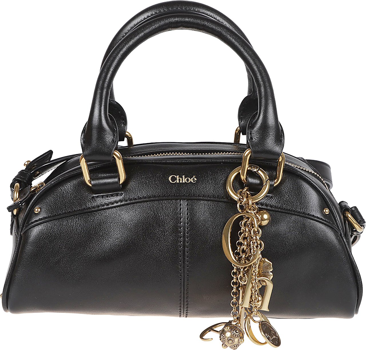 Chloé Structured Small Bowling Bag Zwart