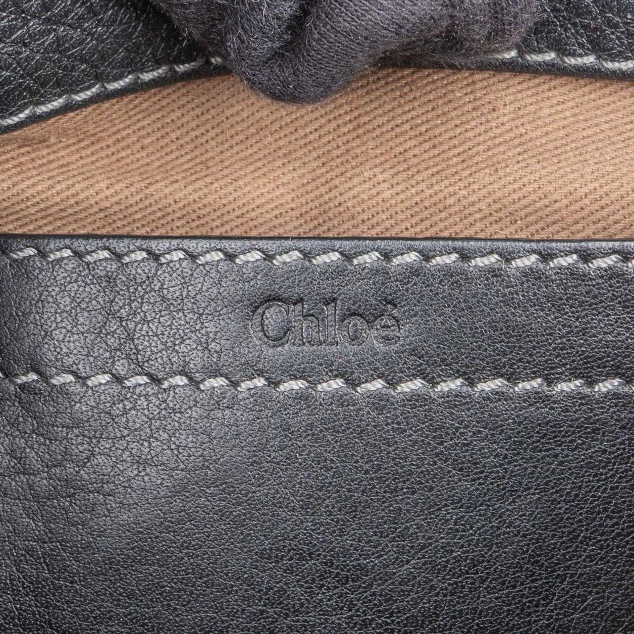 Chloé Chloé Grained Leather Mini Marcie Saddle Crossbody Bag Zwart