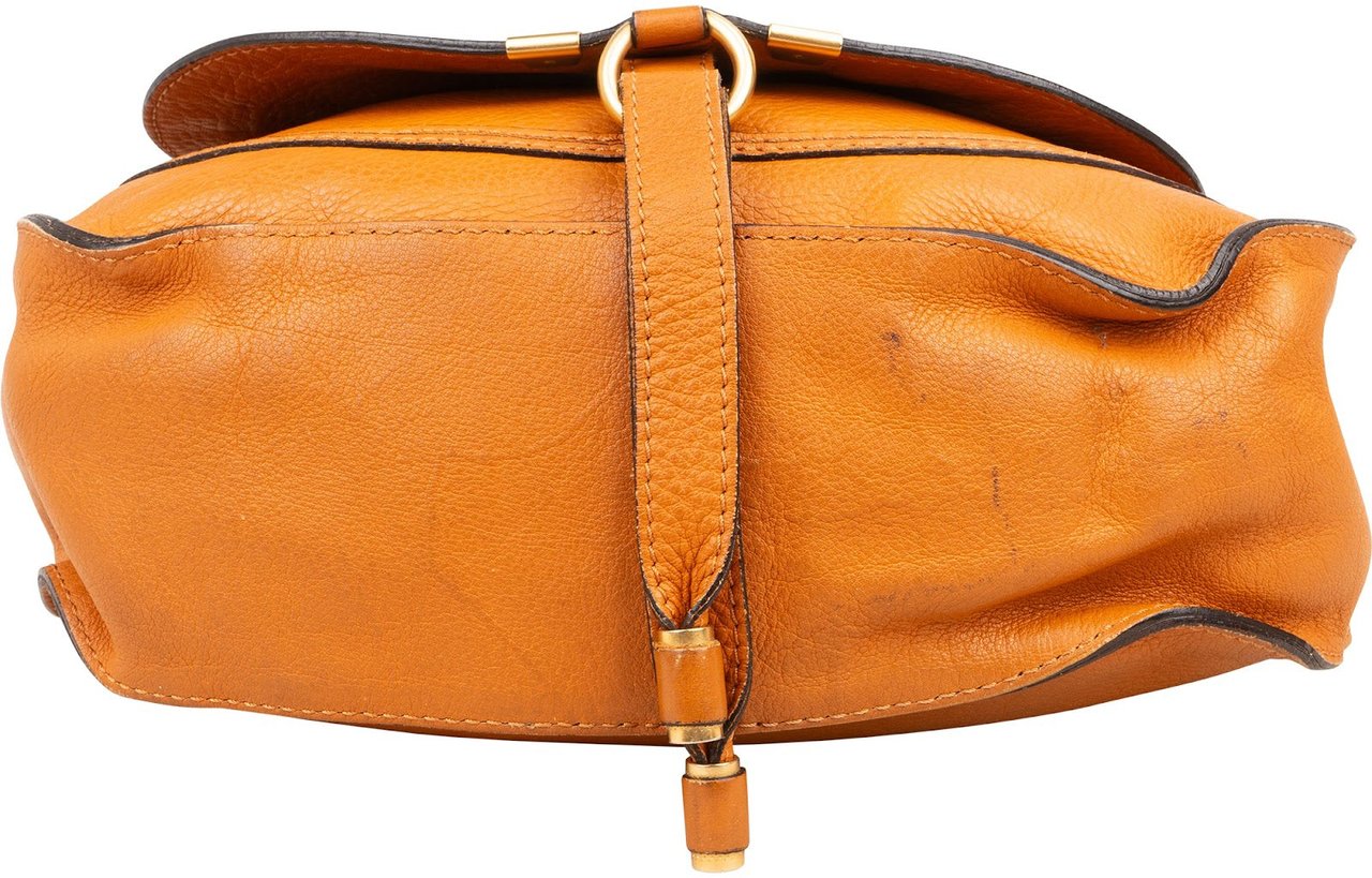 Chloé Chloé Leather Marcie Hobo Shoulder Bag Bruin