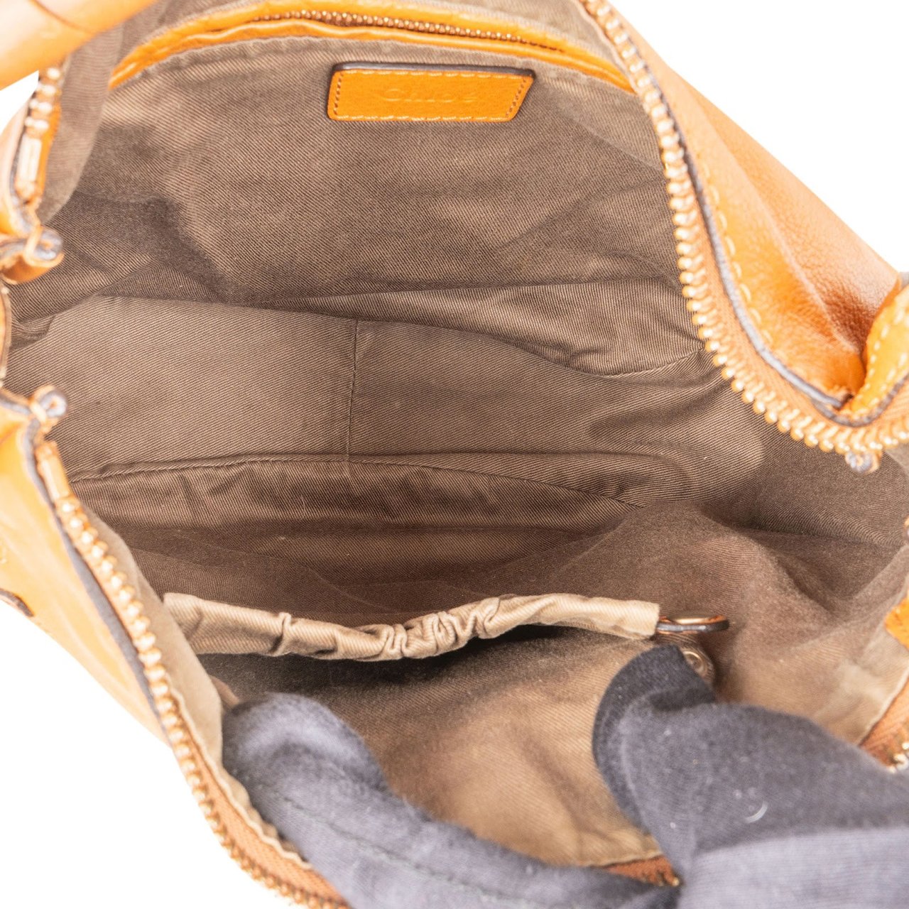 Chloé Chloé Leather Marcie Hobo Shoulder Bag Bruin