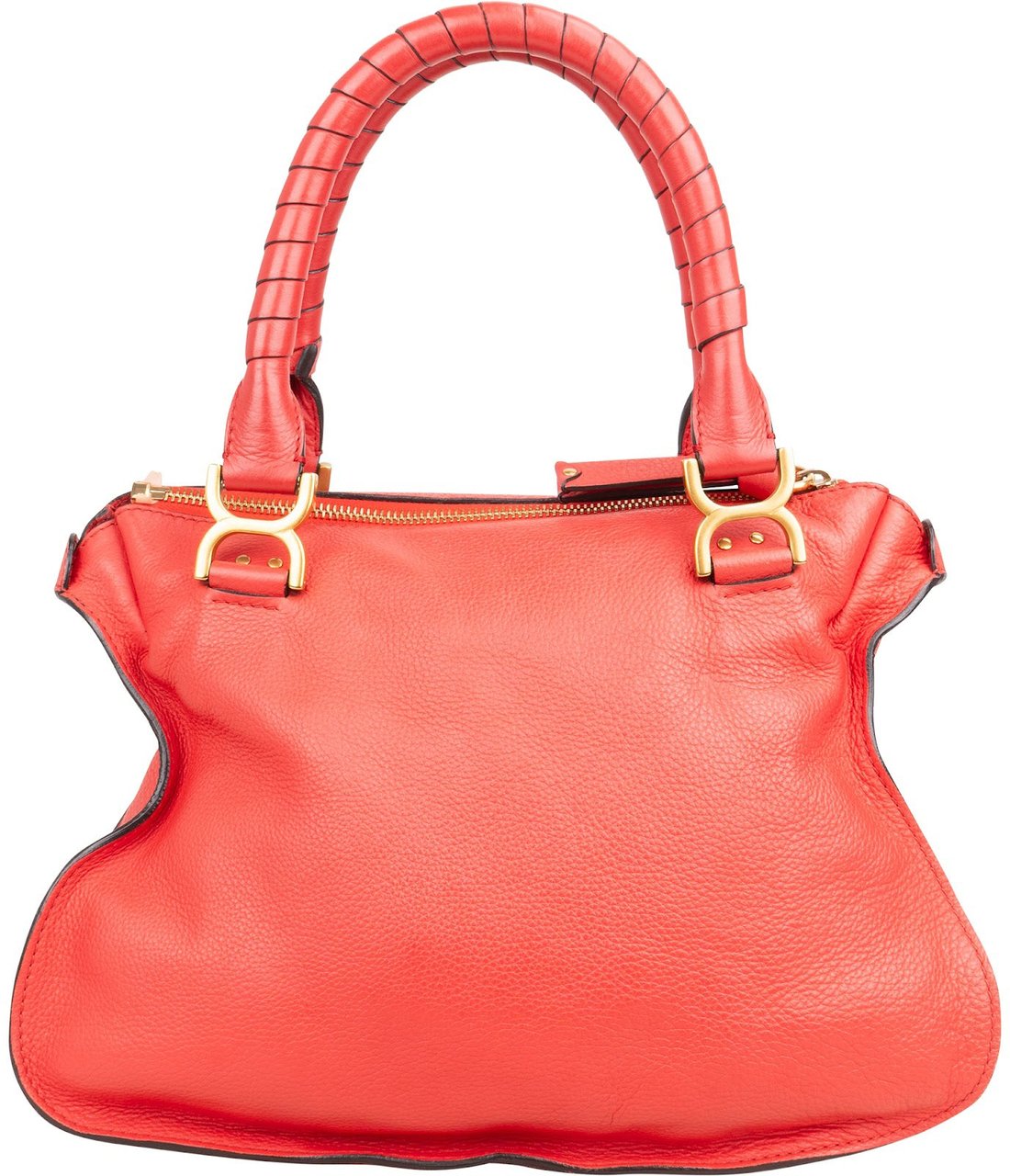 Chloé Chloé Grained Calfskin Marcie Handbag Rood