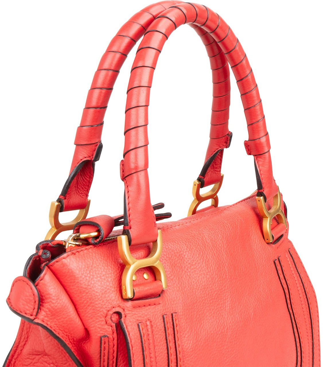 Chloé Grained Calfskin Marcie Handbag Divers