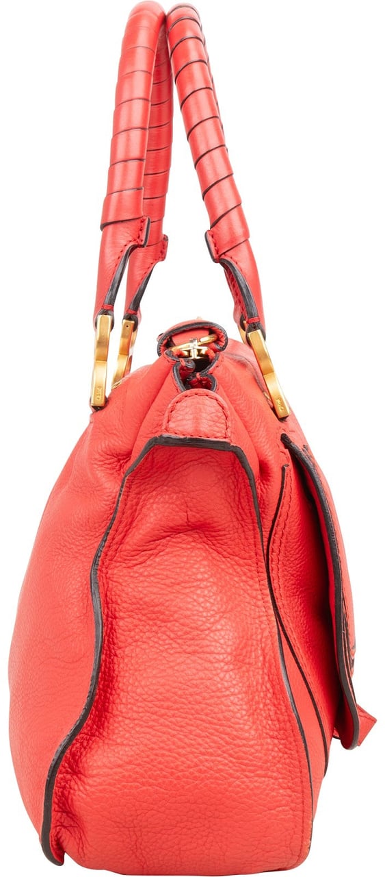 Chloé Grained Calfskin Marcie Handbag Divers