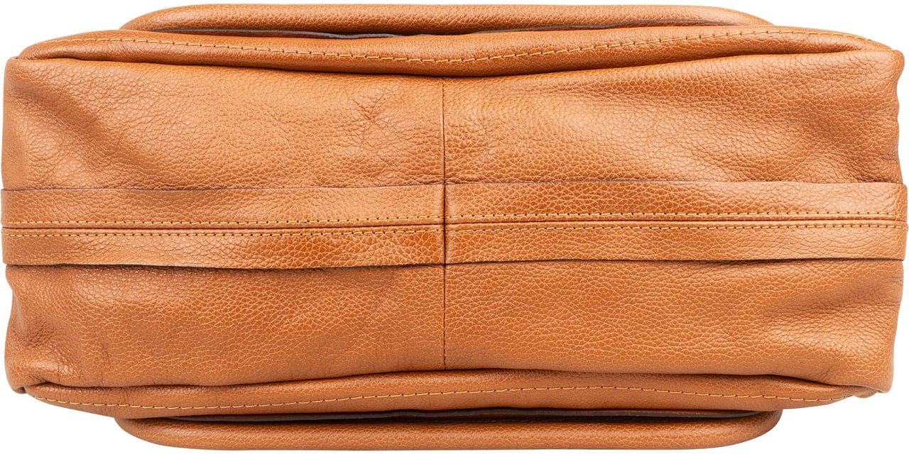 Chloé Chloé Grained Leather Paraty Handbag Bruin