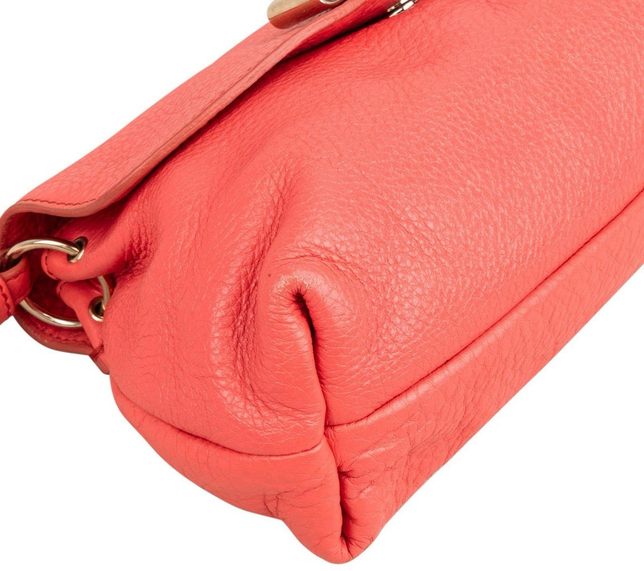 Chloé Pebbled Leather Lily Handbag Rood