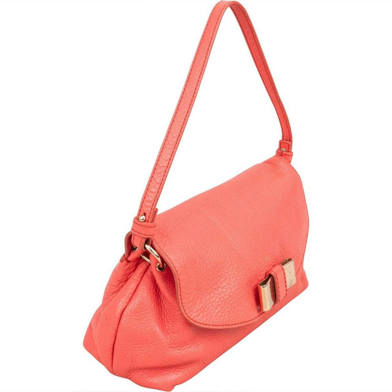 Chloé Pebbled Leather Lily Handbag Rood