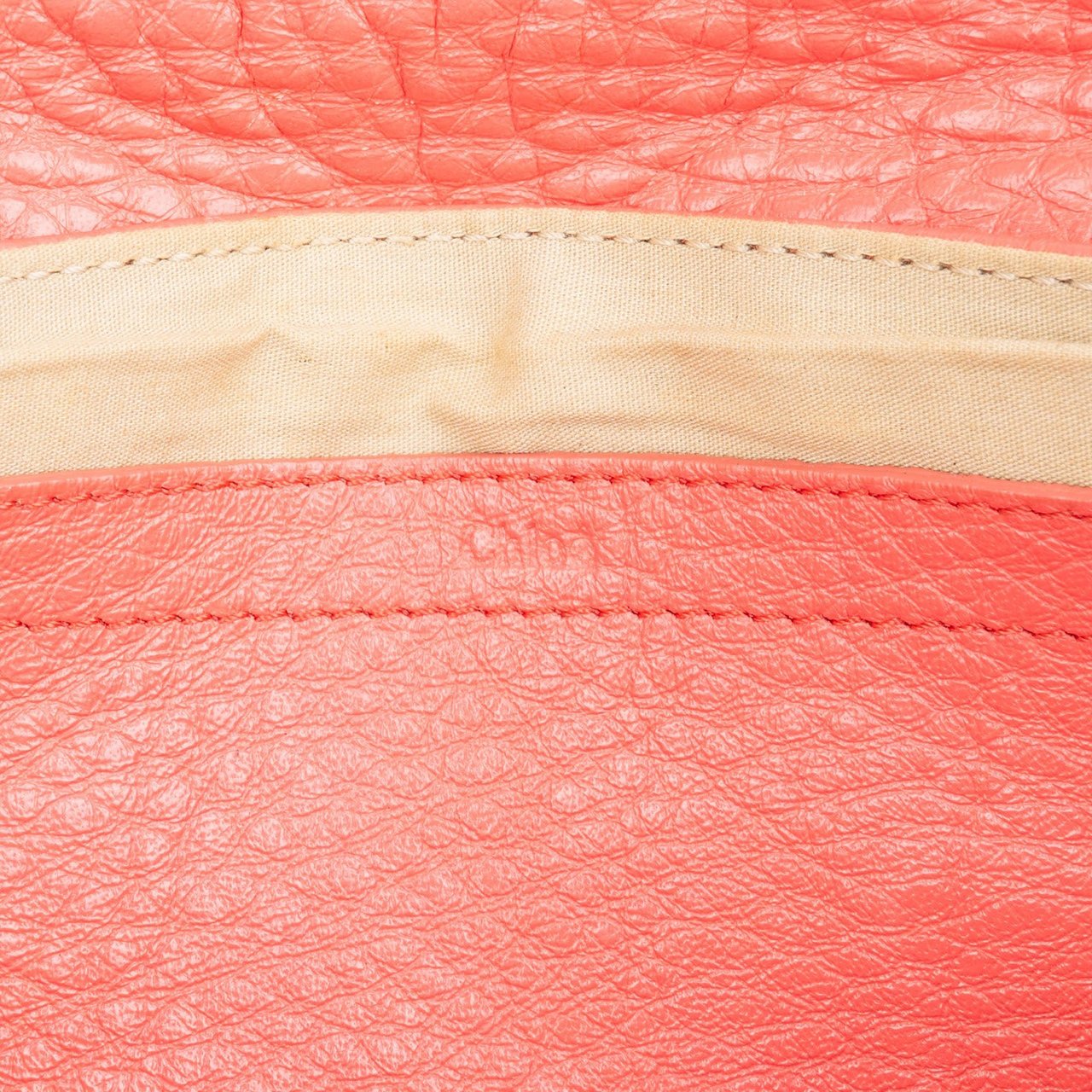 Chloé Pebbled Leather Lily Handbag Rood