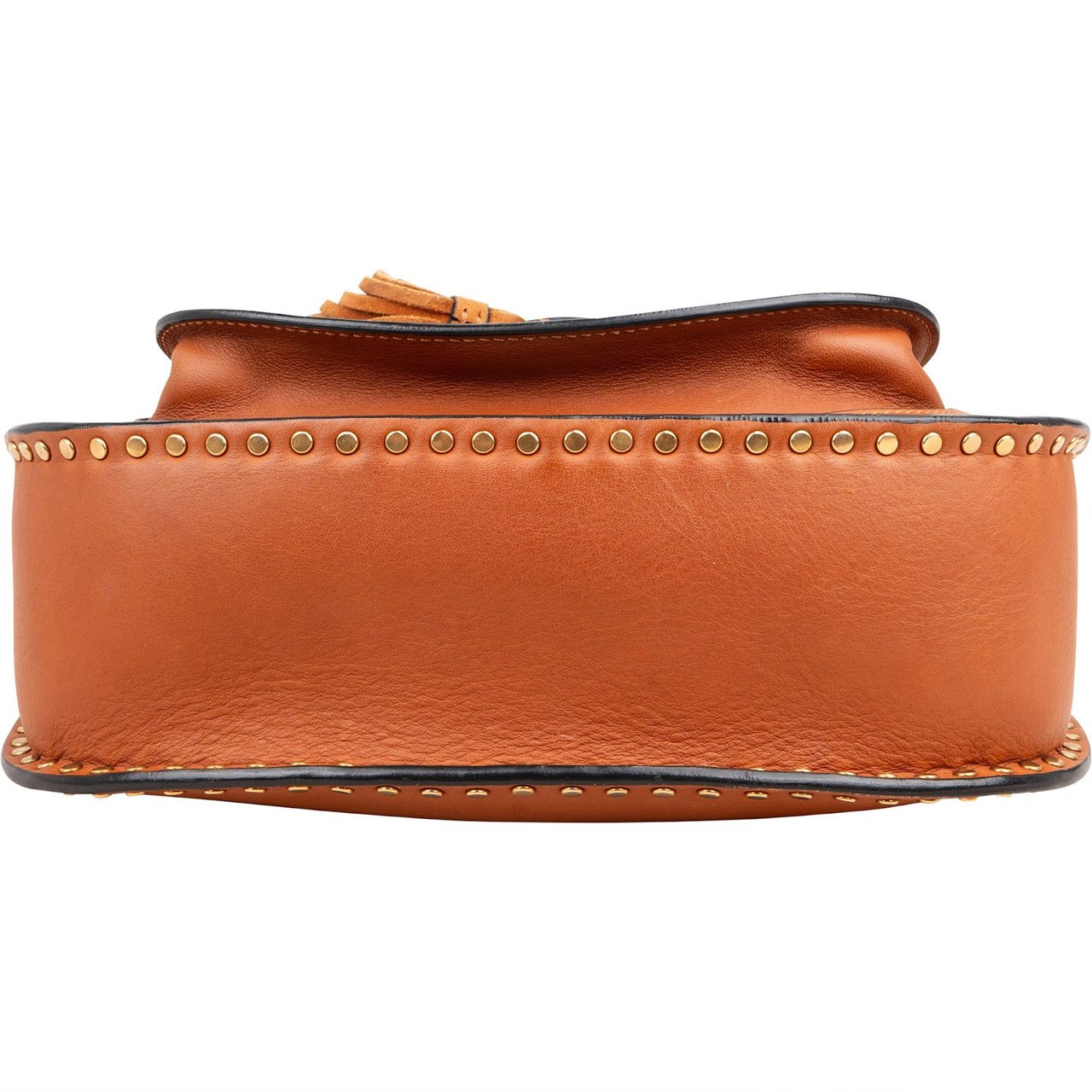 Chloé Leather Hudson Tassel Crossbody Bag Bruin