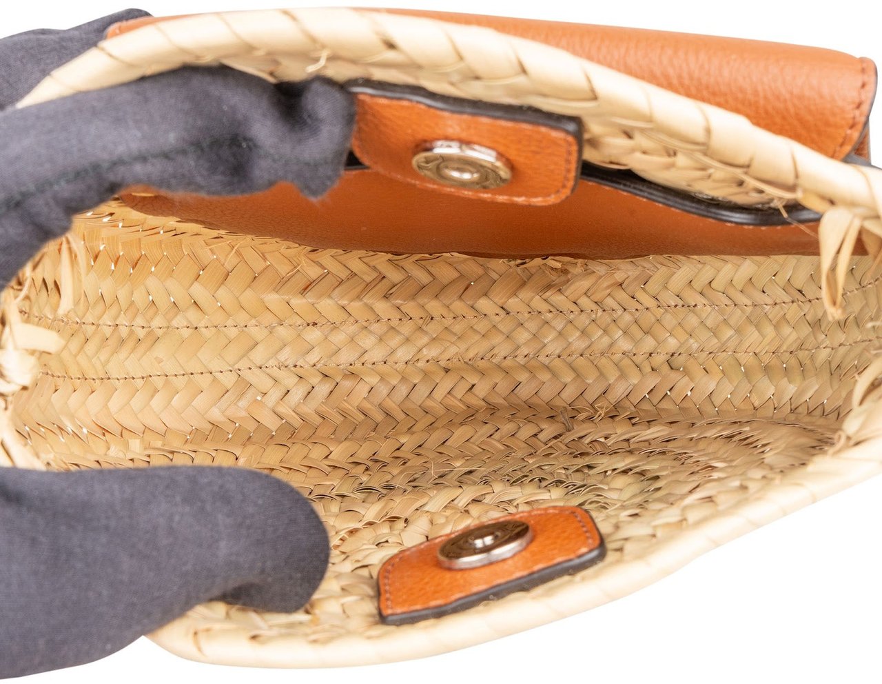 Chloé Chloé Raffia Marcie Basket Crossbody Bag Beige
