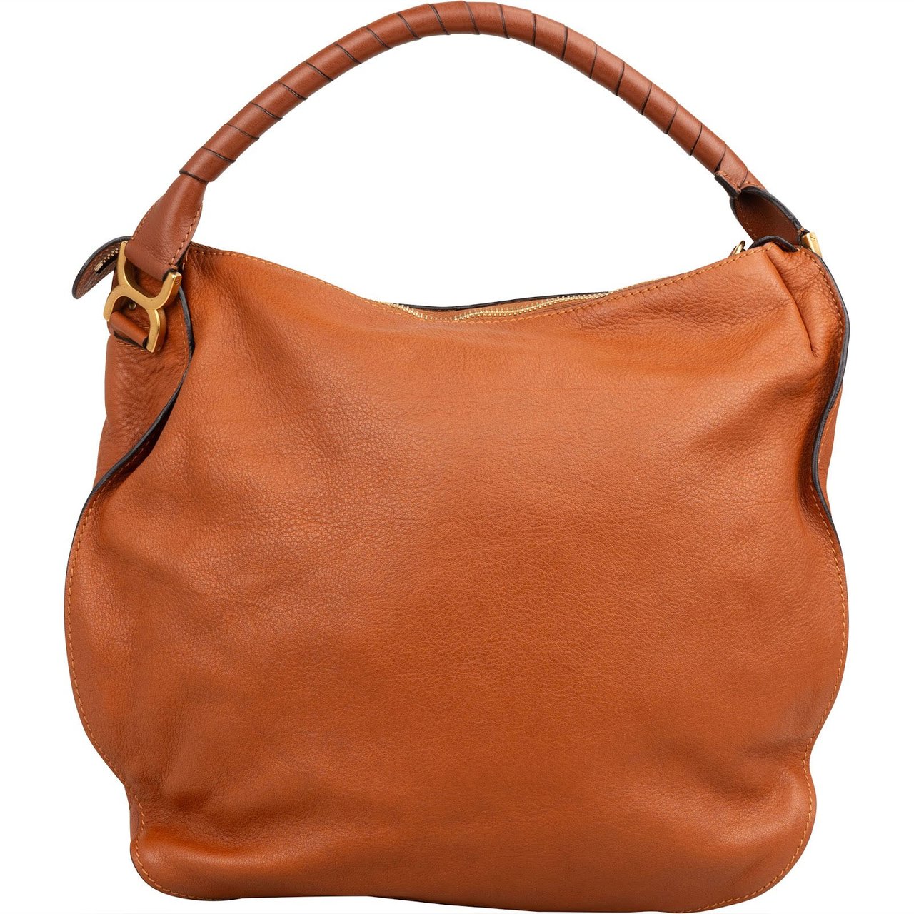 Chloé Leather Marcie Hobo Shoulder Bag Bruin