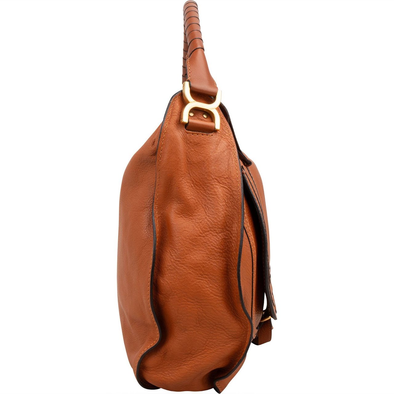 Chloé Leather Marcie Hobo Shoulder Bag Bruin