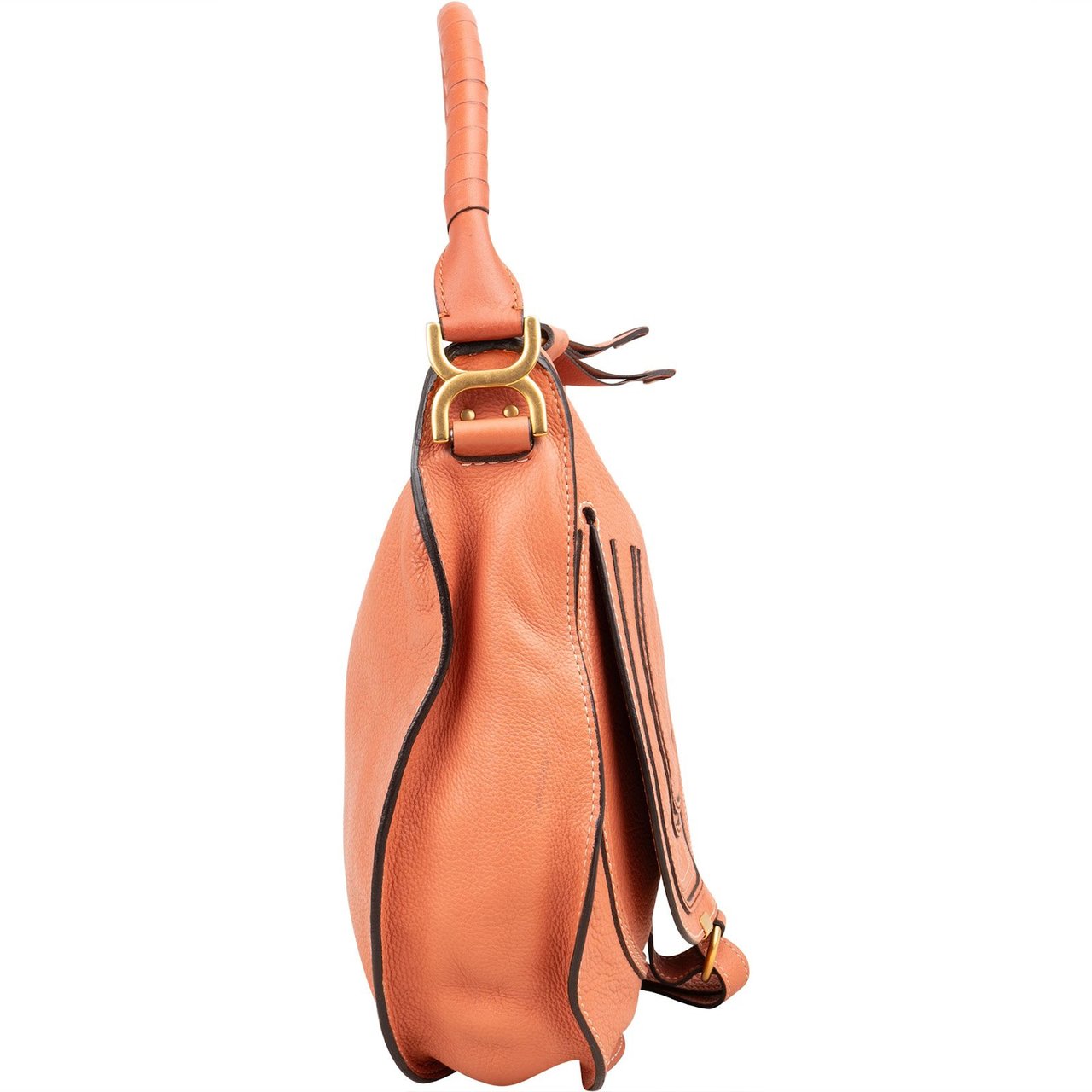 Chloé Grained Calfskin Marcie Hobo Shoulder Bag Divers
