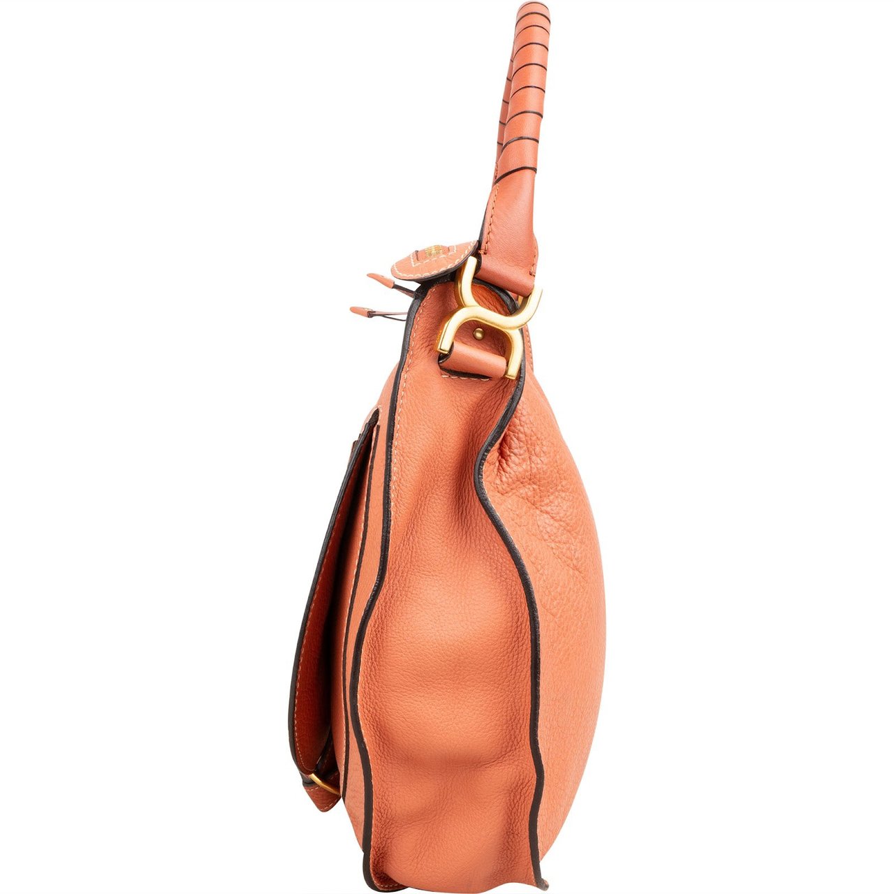 Chloé Grained Calfskin Marcie Hobo Shoulder Bag Divers