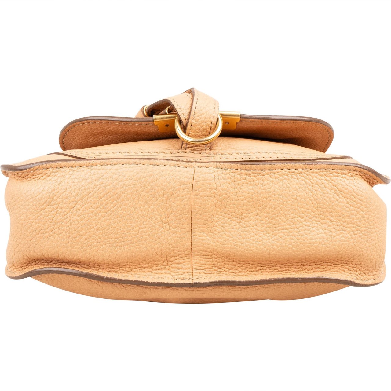Chloé Grained Leather Marcie Mini Handbag Beige