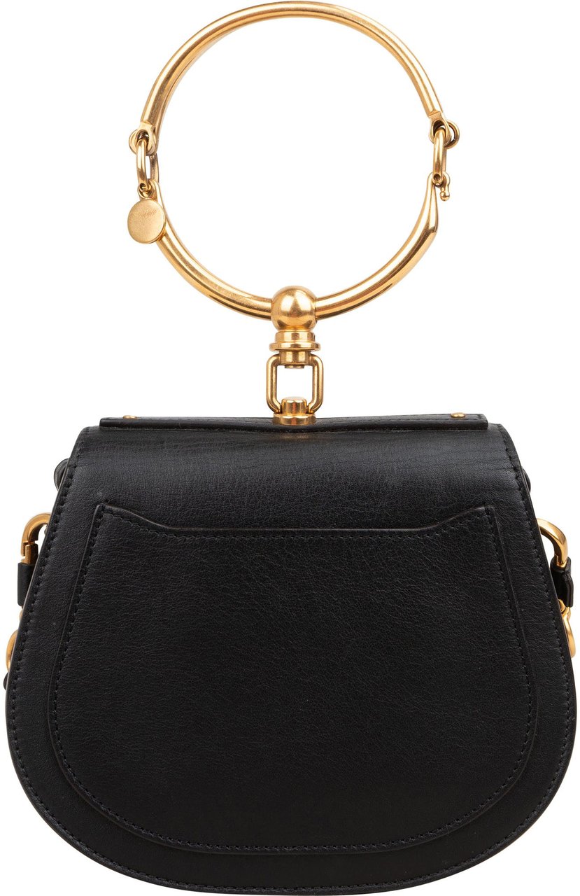 Chloé Black Leather Nile Bracelet Crossbody Bag Zwart
