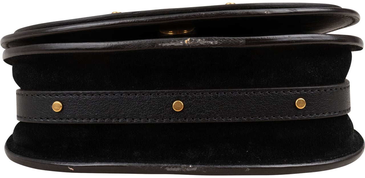 Chloé Black Leather Nile Bracelet Crossbody Bag Zwart