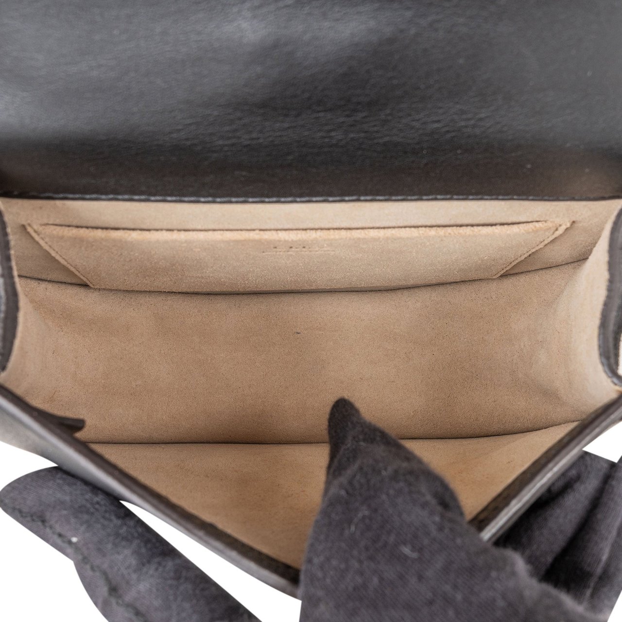 Chloé Black Leather Nile Bracelet Crossbody Bag Zwart