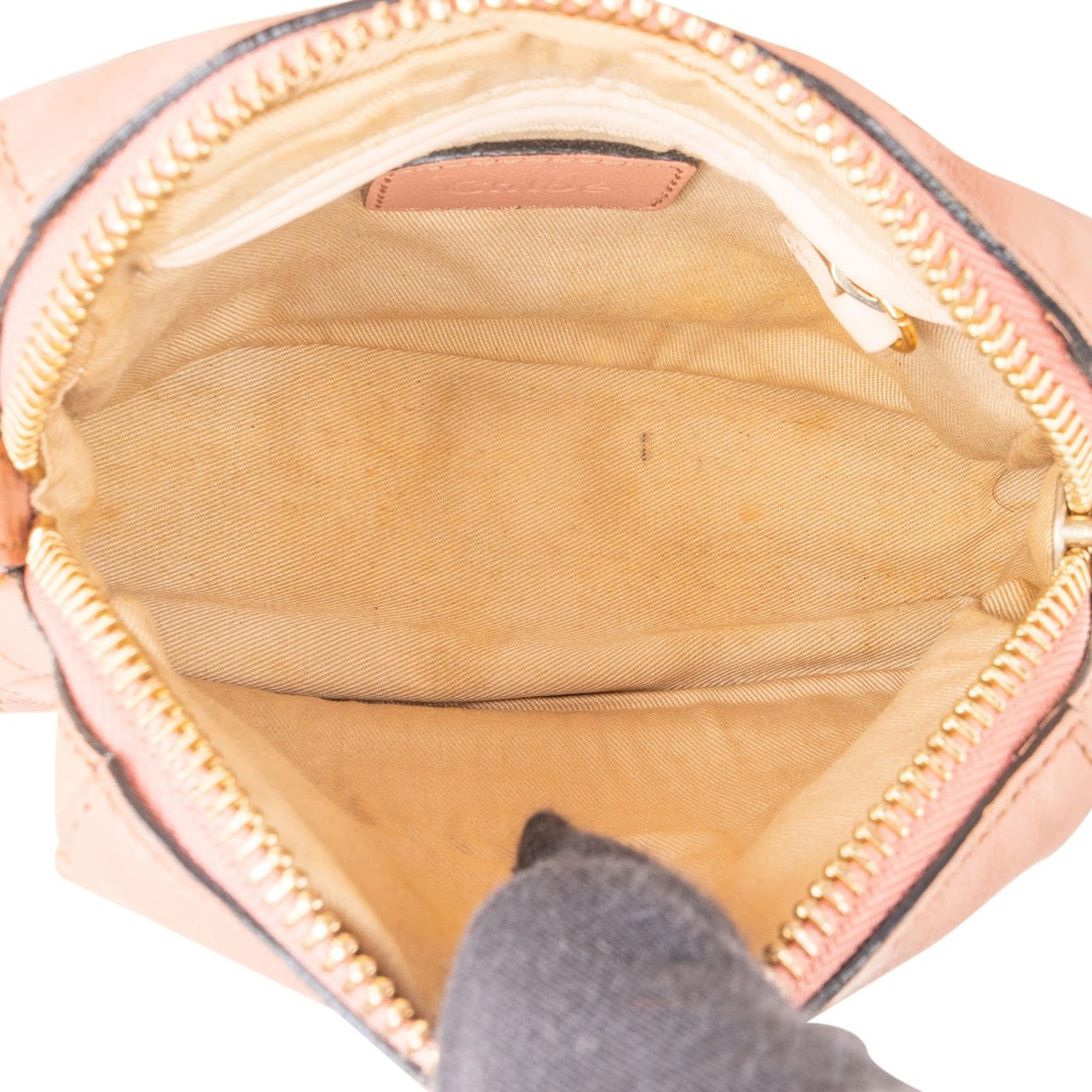 Chloé Grained Leather Paraty Mini Handbag Rood
