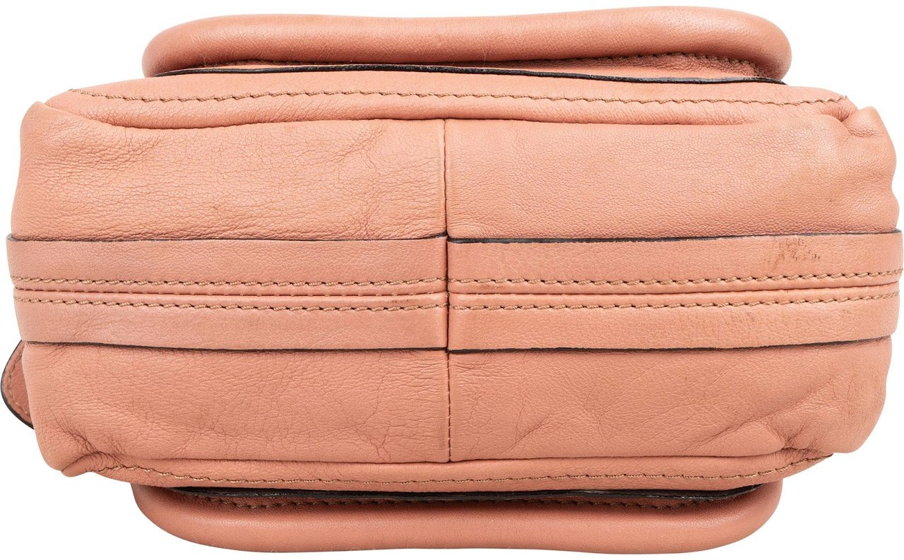 Chloé Grained Leather Paraty Mini Handbag Rood