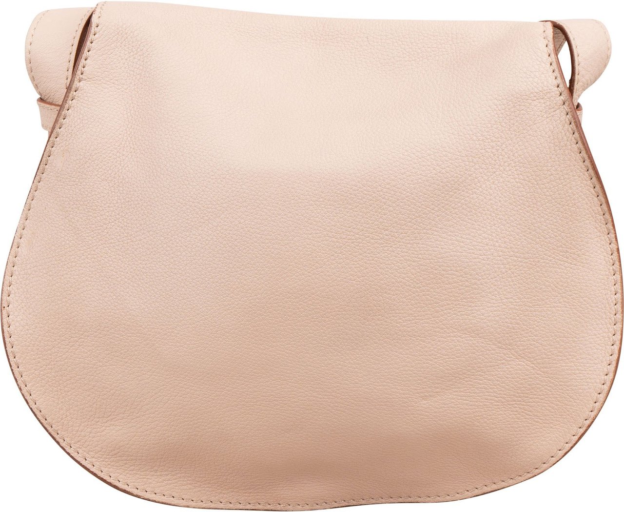 Chloé Grained Calfskin Marcie Saddle Crossbody Bag Rood