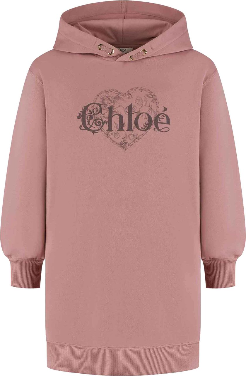 Chloé Hooded Dress Roze