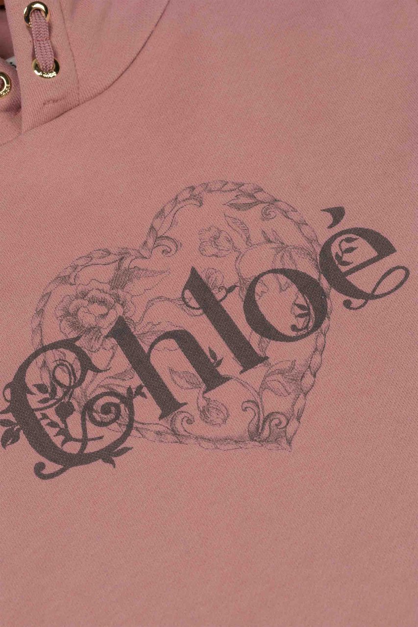 Chloé Hooded Dress Roze