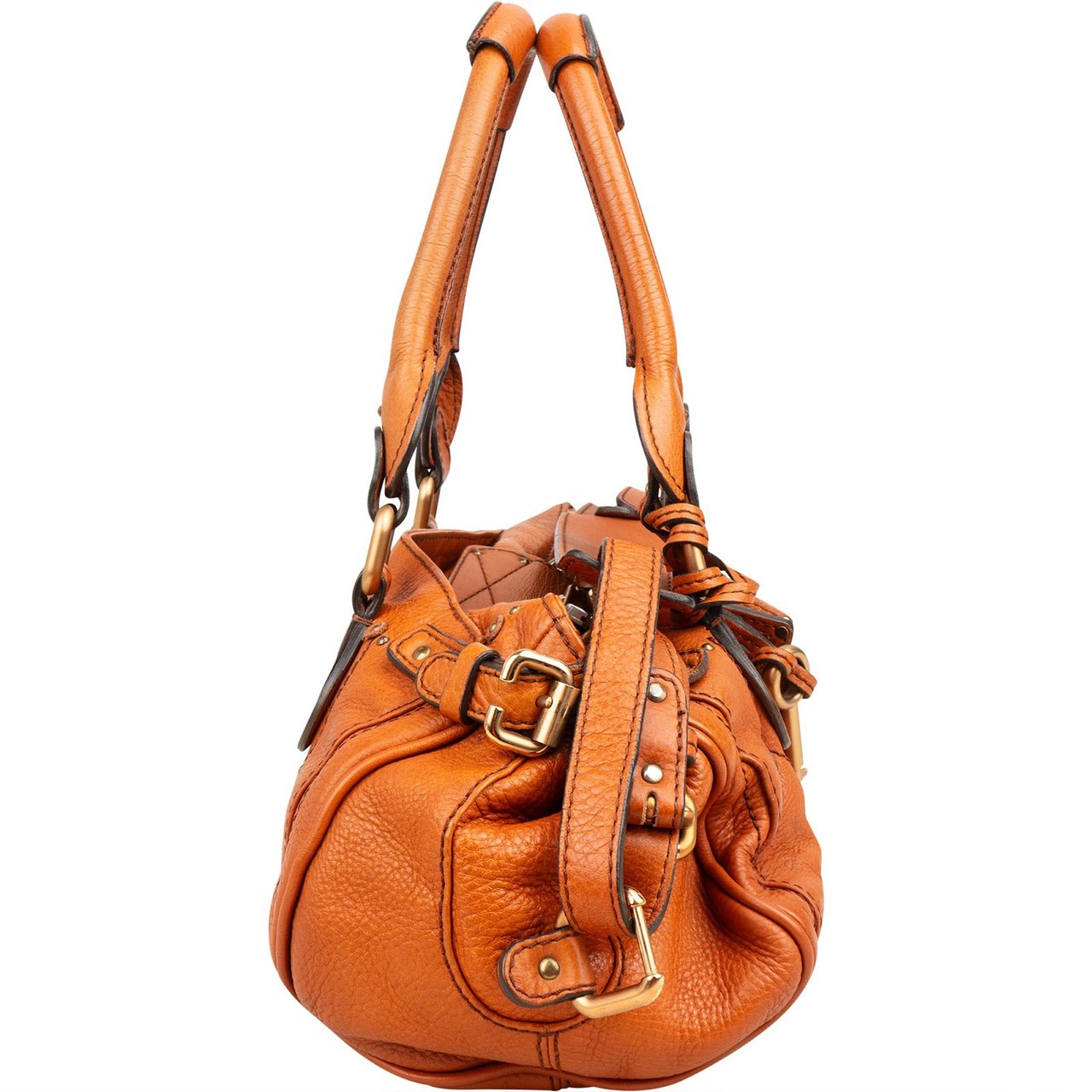 Chloé Leather Paddington Crossbody Handbag Bruin