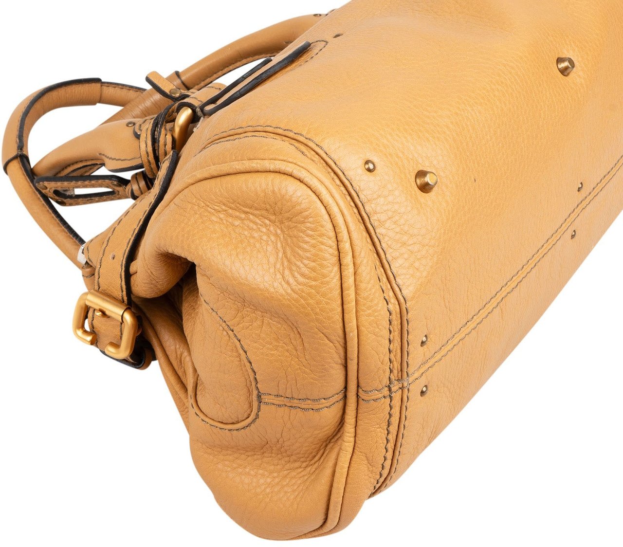 Chloé Camel Brown Leather Paddington Handbag Beige