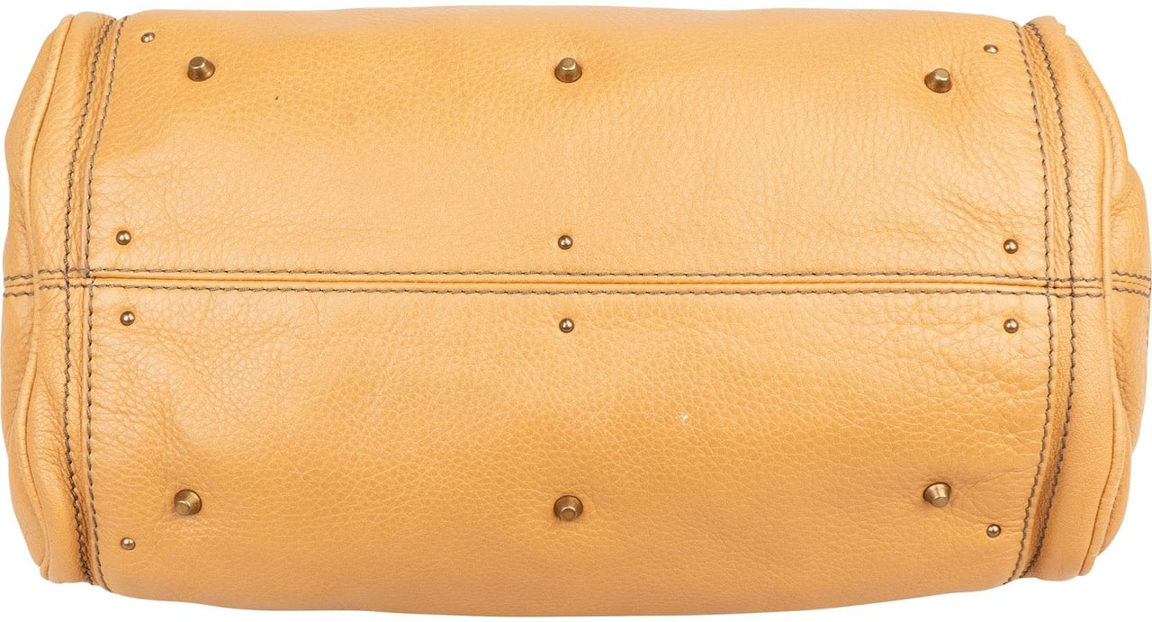 Chloé Camel Brown Leather Paddington Handbag Beige