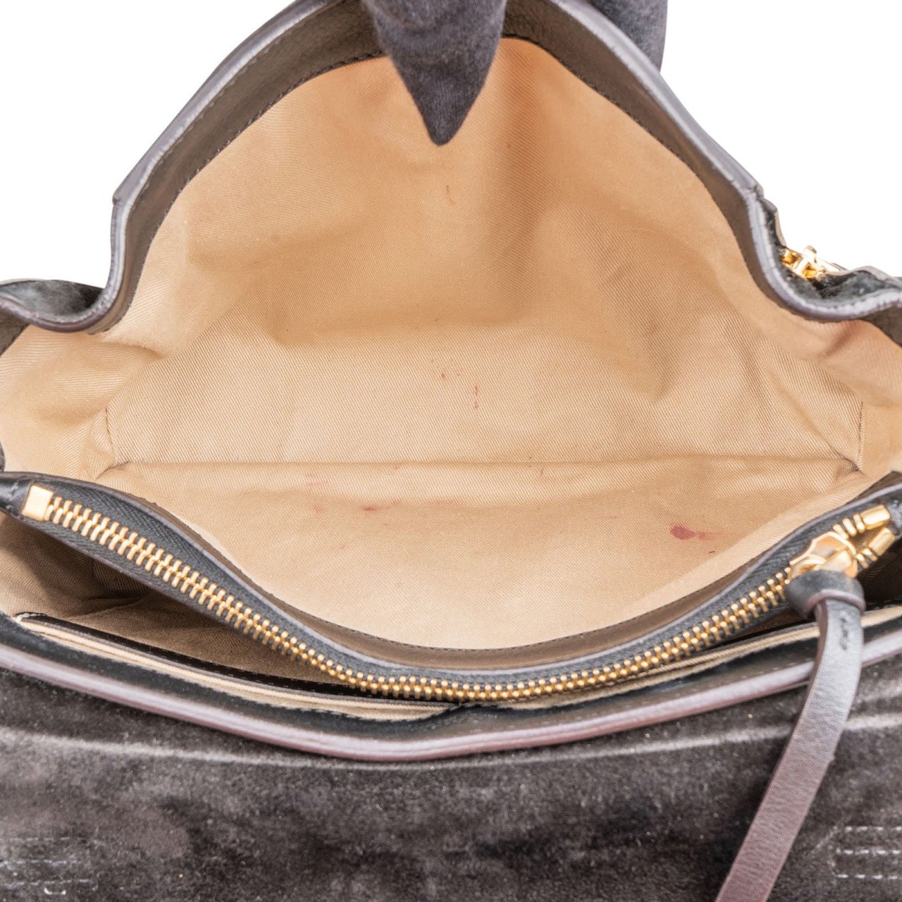 Chloé Black Leather Faye Day Bag Handbag Zwart