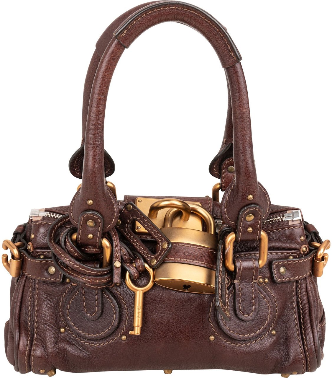 Chloé Leather Paddington Handbag Divers