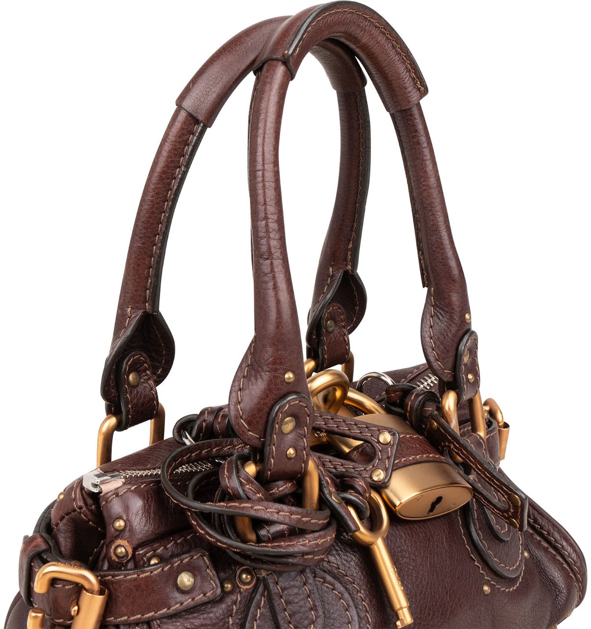 Chloé Leather Paddington Handbag Divers