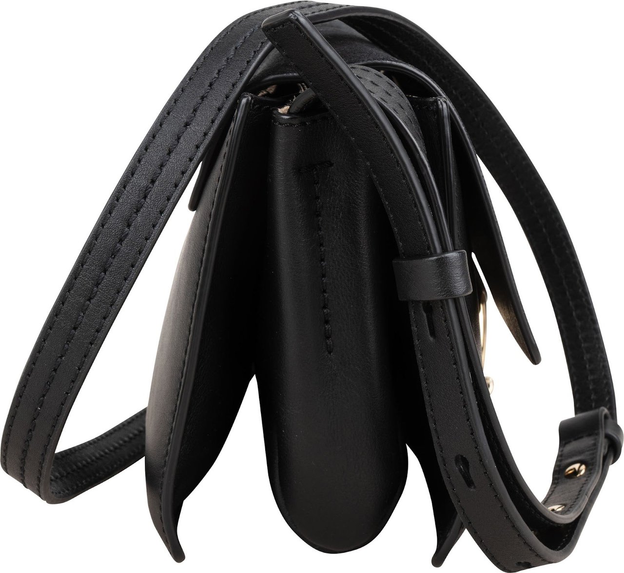Chloé Suede and Leather Faye Crossbody Bag Zwart