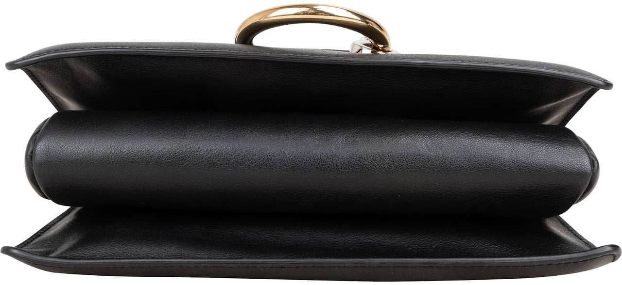 Chloé Suede and Leather Faye Crossbody Bag Zwart