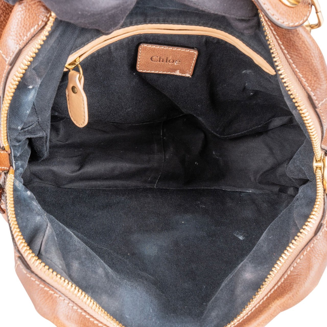 Chloé Brown Leather Paraty Handbag Bruin