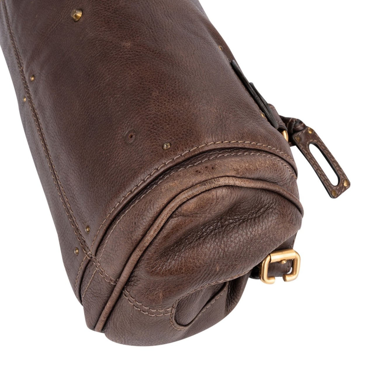 Chloé Brown Leather Paddington Satchel Handbag Bruin